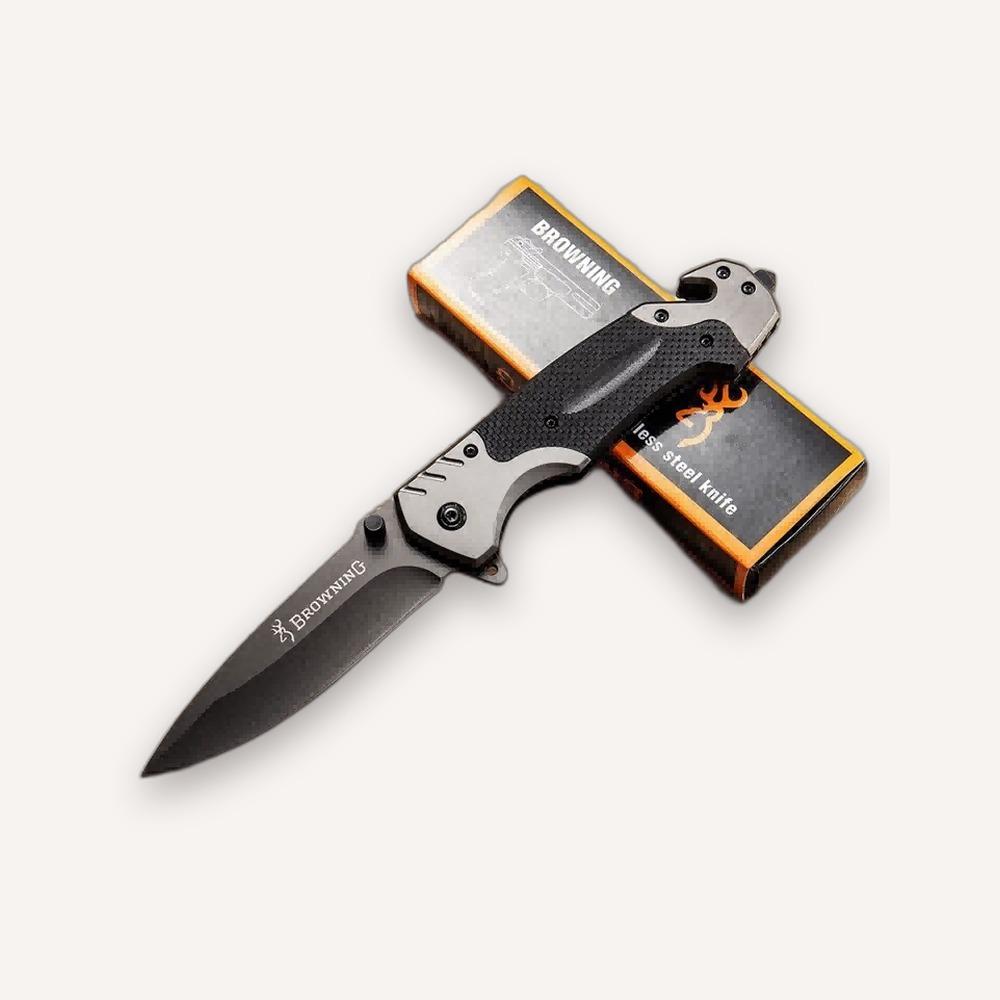 Folding Pocket Knife — 22cm, Cross Pattern Handle