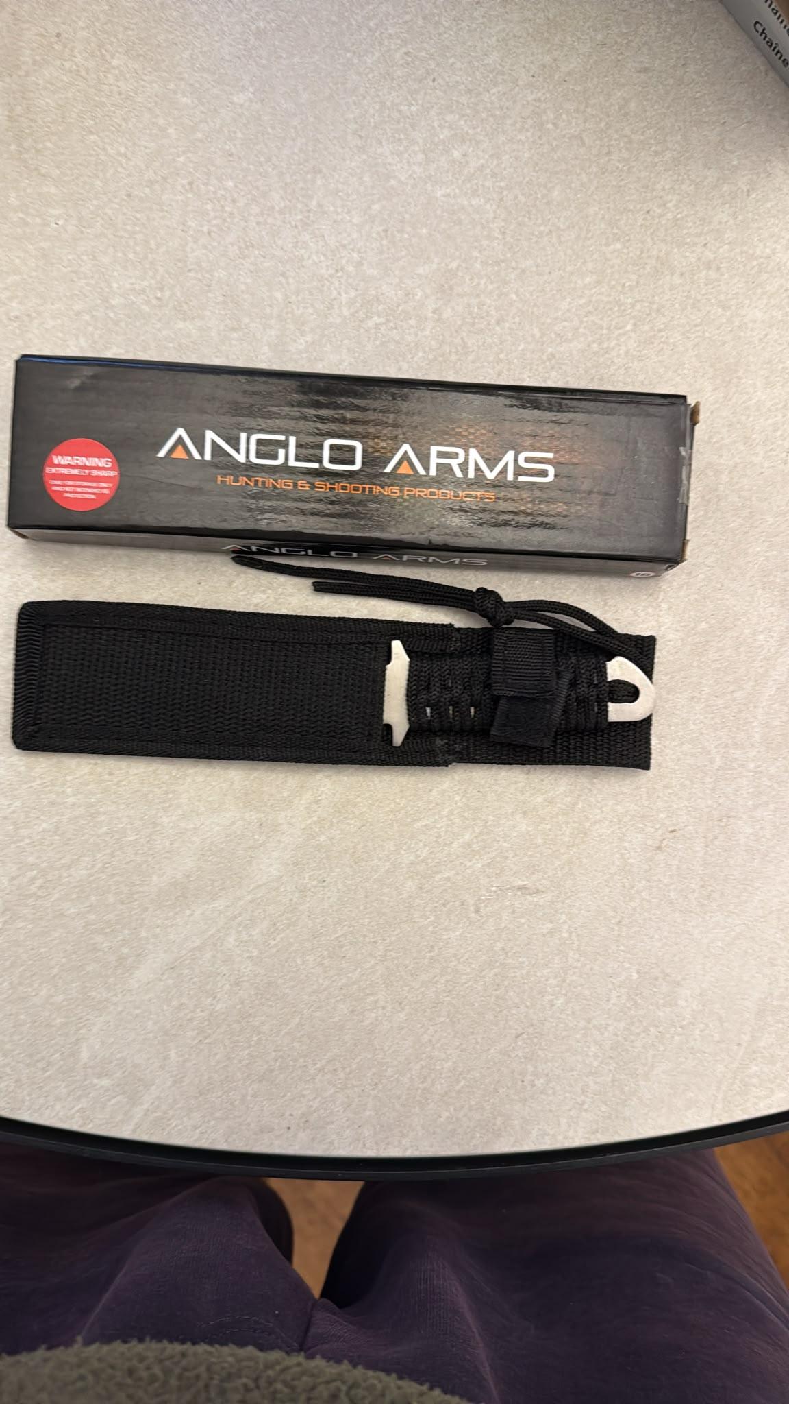 Anglo Arms Dagger-Style Fixed-Blade Knife (Boxed)