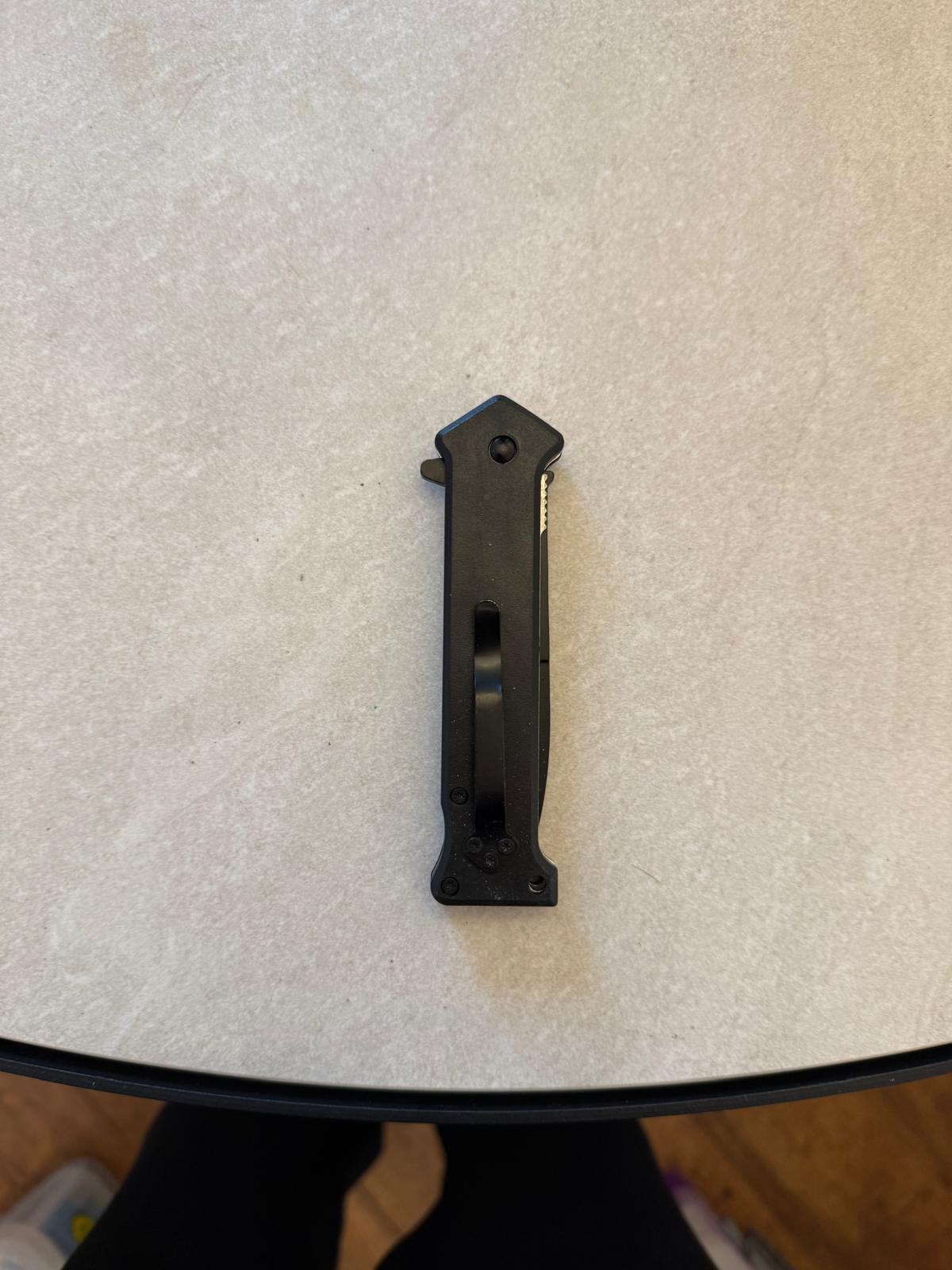 Black EDC Folding Knife