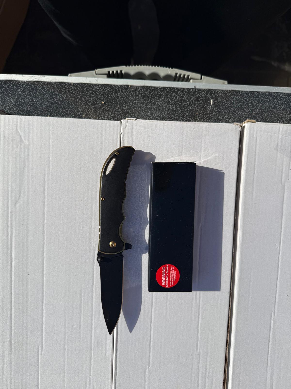 Black Tactical Folding Knife - Choose Your Style