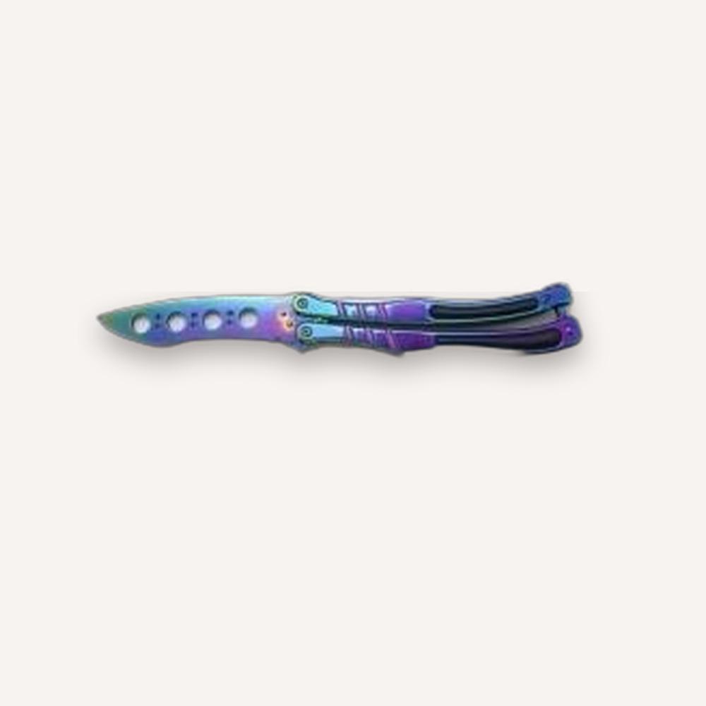 Butterfly Knife — Full-Colour Titanium