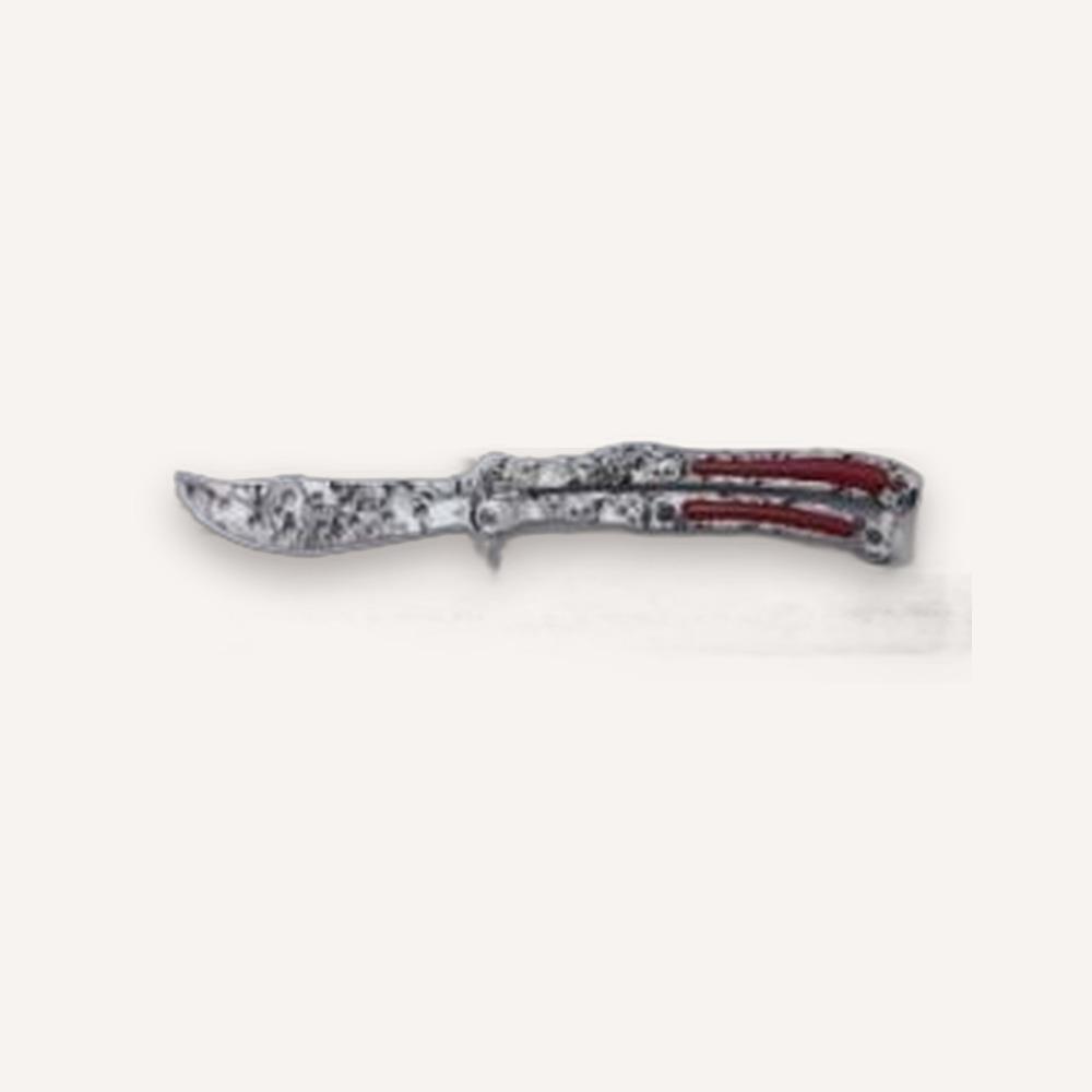 Butterfly Knife — Skull Handle