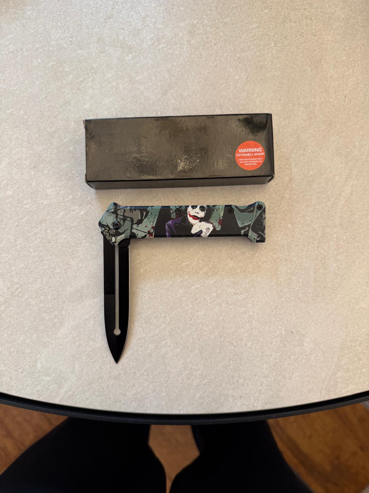 Camo Panda-Print Slim-Profile Knife