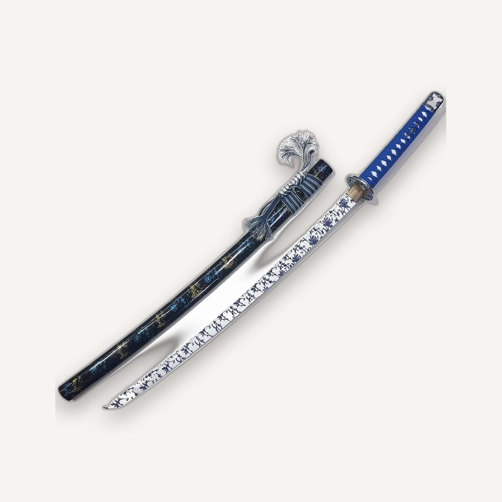Blue & Black Katana with Tassel