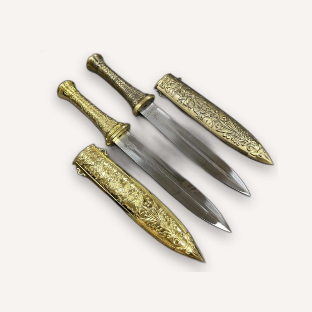 Ornate Gold Dagger Pair