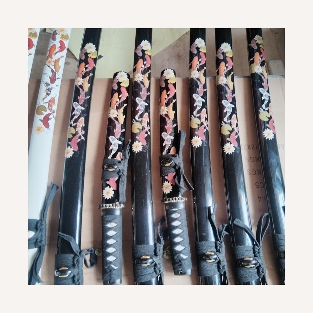 Koi & Floral Katana Display Set (7 Piece)