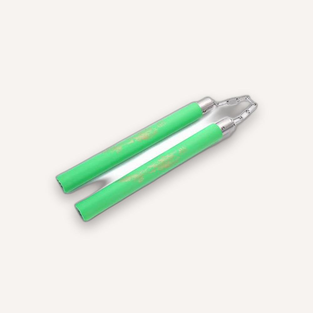 Foam Training Nunchucks — Green