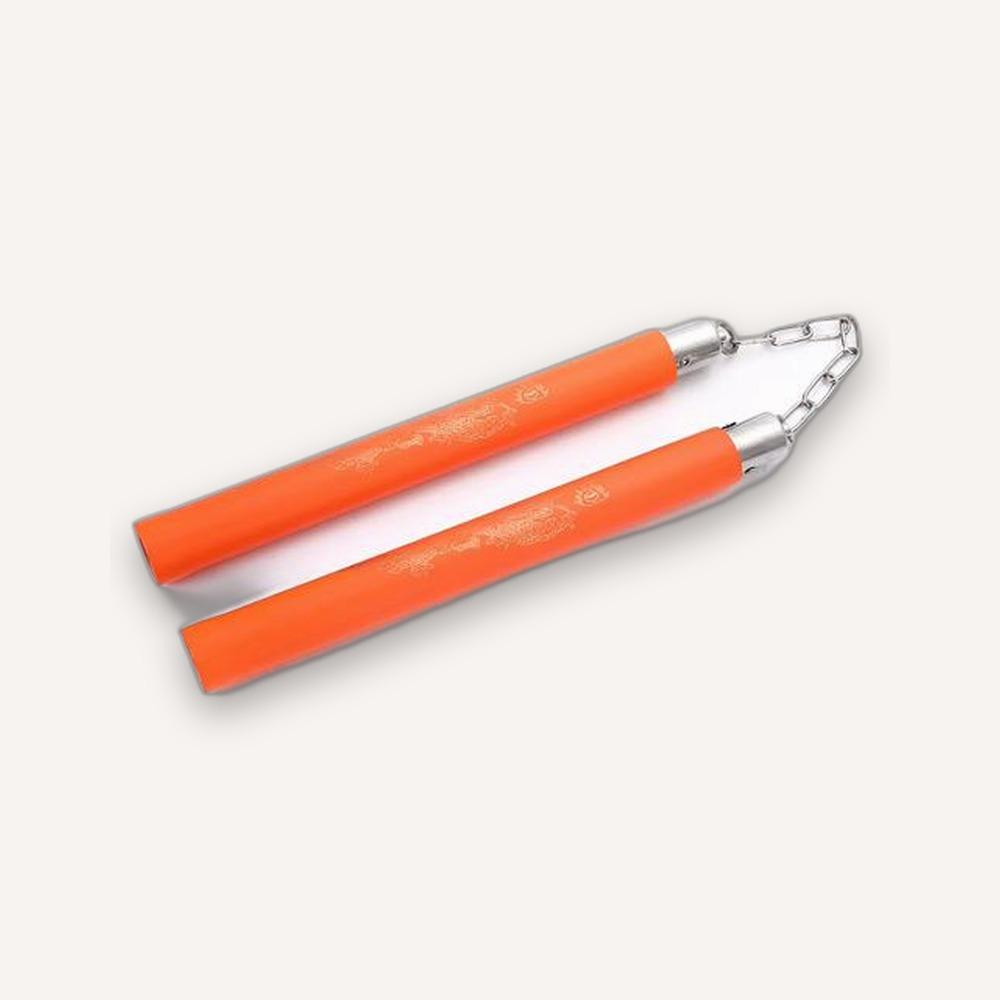 Foam Training Nunchucks — Orange