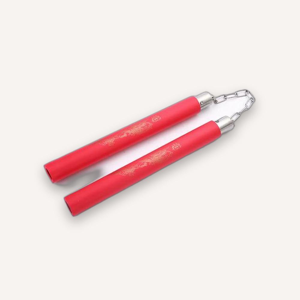 Foam Training Nunchucks — Red