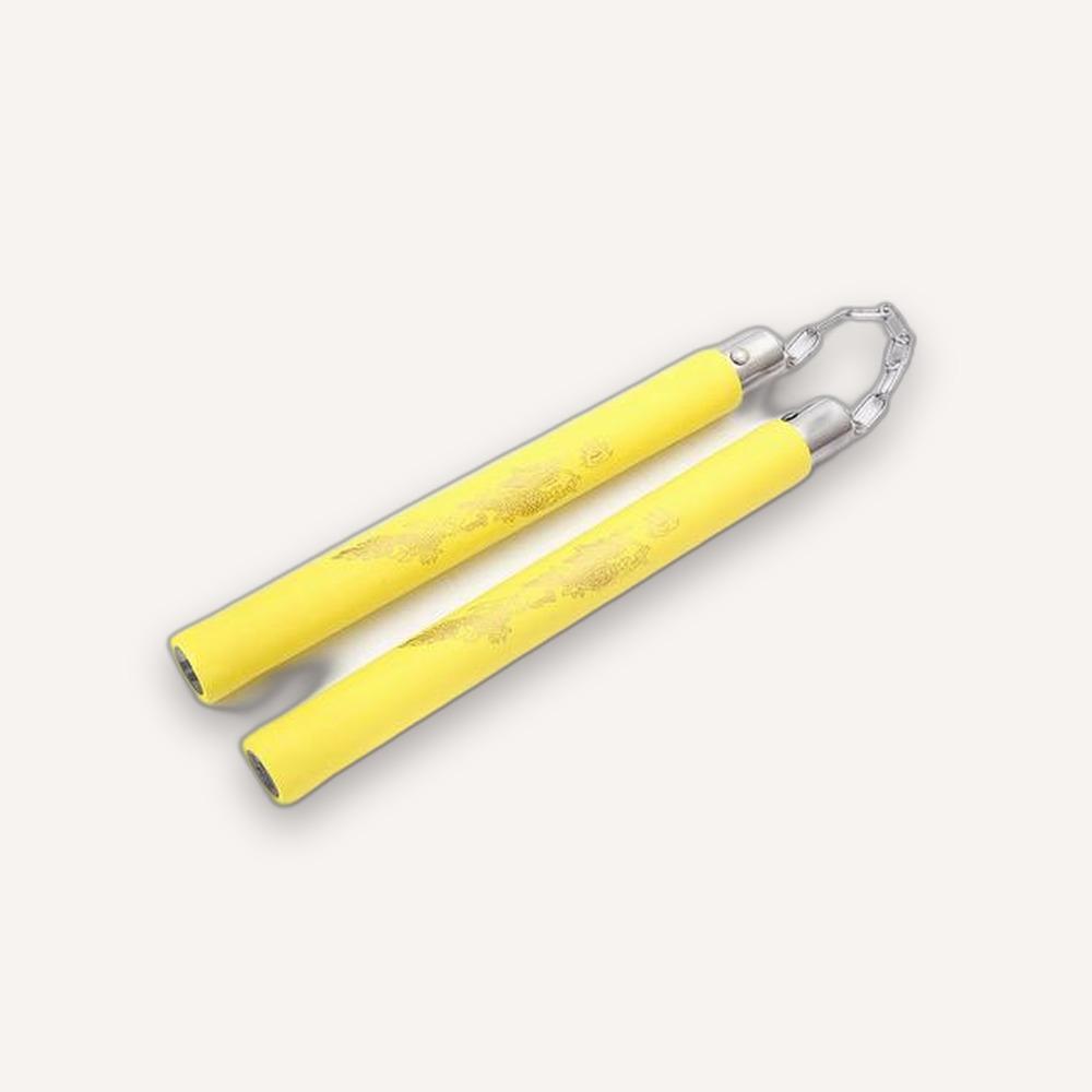 Foam Training Nunchucks — Yellow