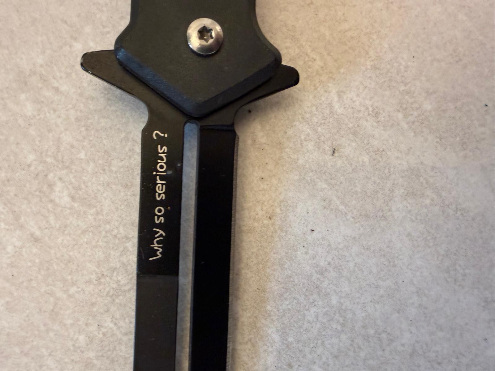 "Why So Serious?" Joker-Style Butterfly Knife