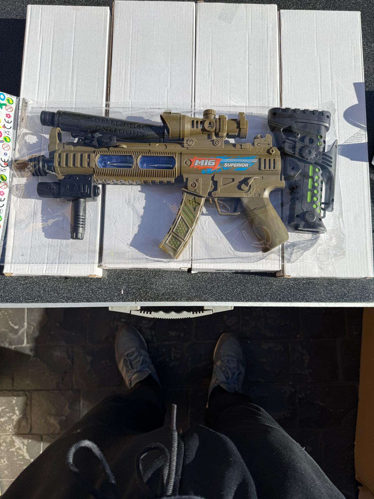 Orange/Blue Toy Blaster Gun (A)