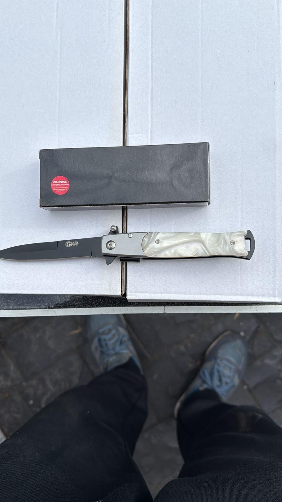 Pearl-Handle Stiletto Knife