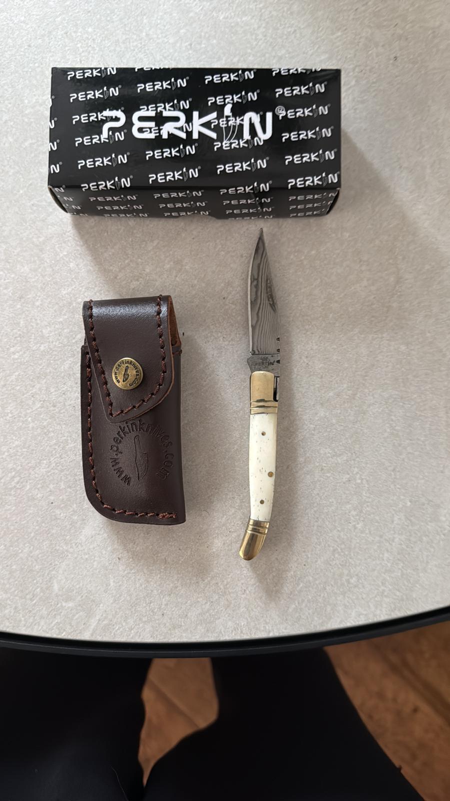 PERKIN Bone-Handle Folding Knife