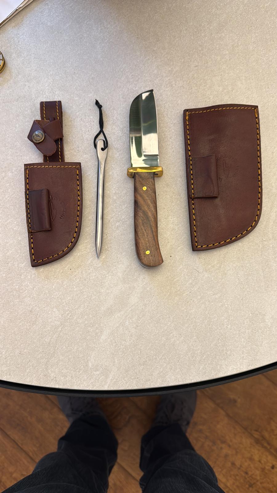 PERKIN Bushcraft Knife with Fire-Steel Set