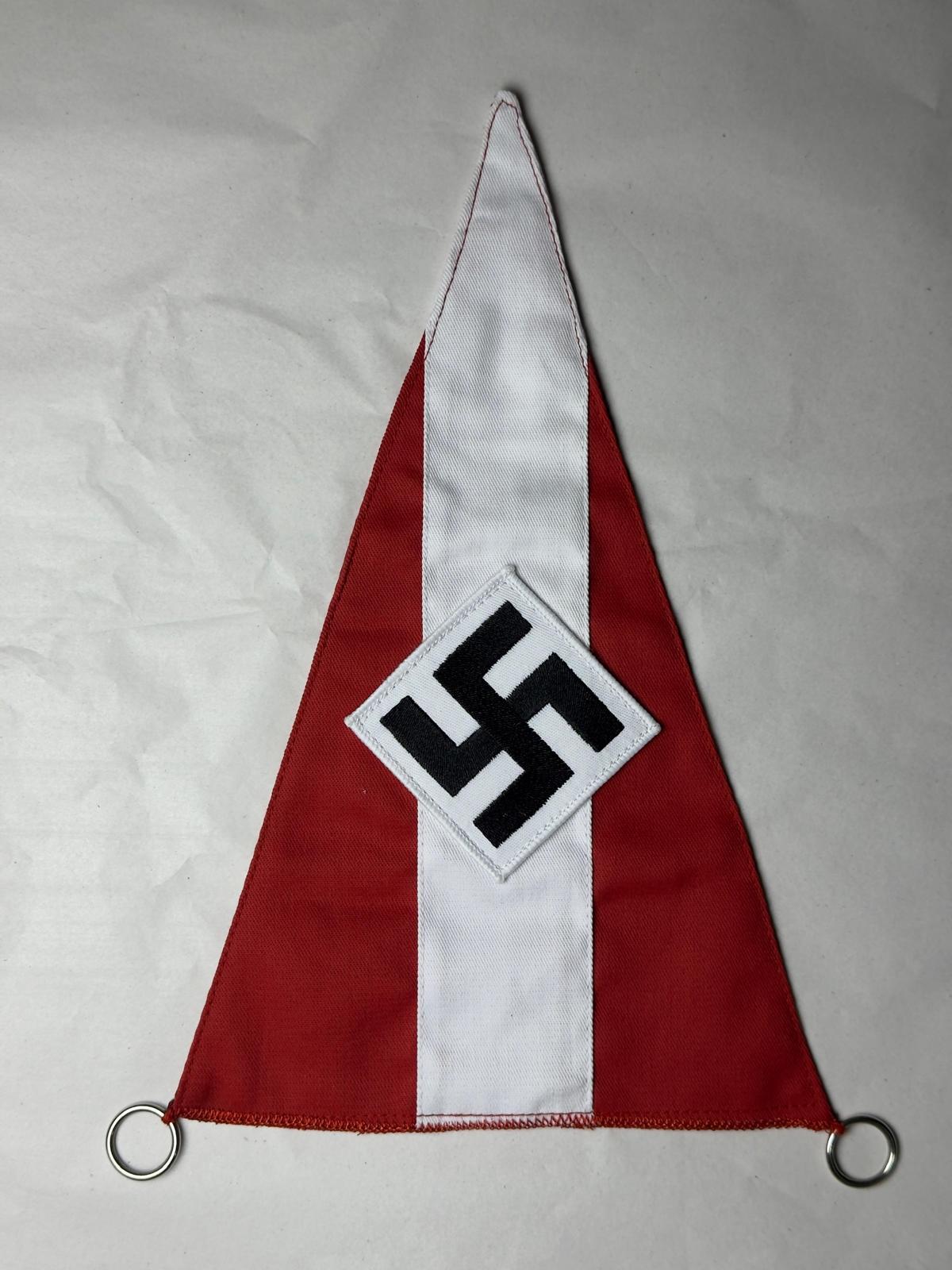 Red & White Triangle Pennant