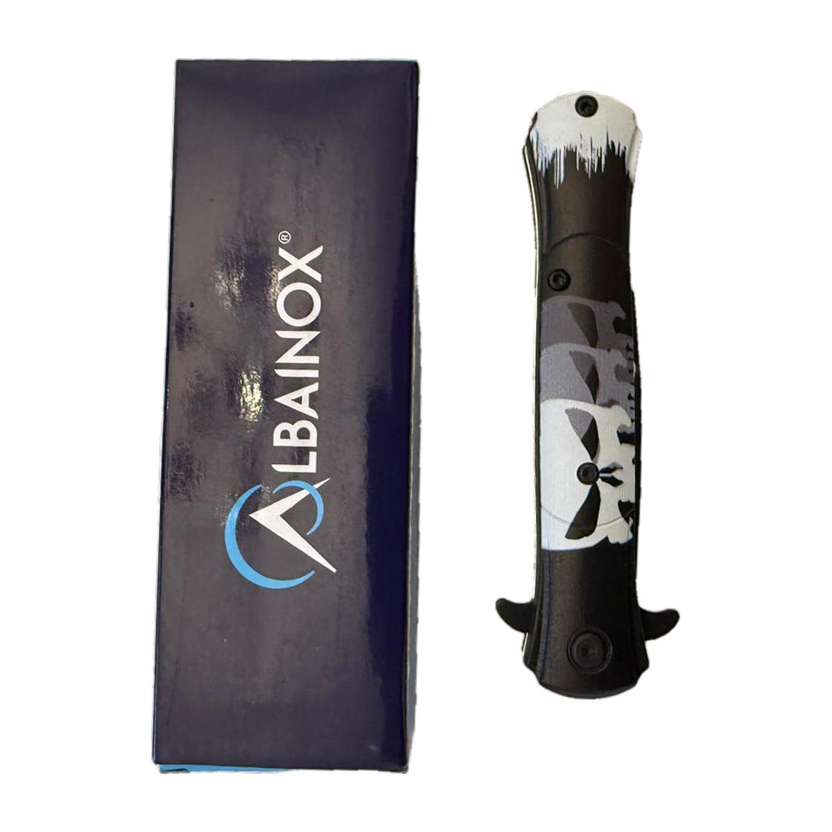 Albainox Camo Gothic Flip Knife