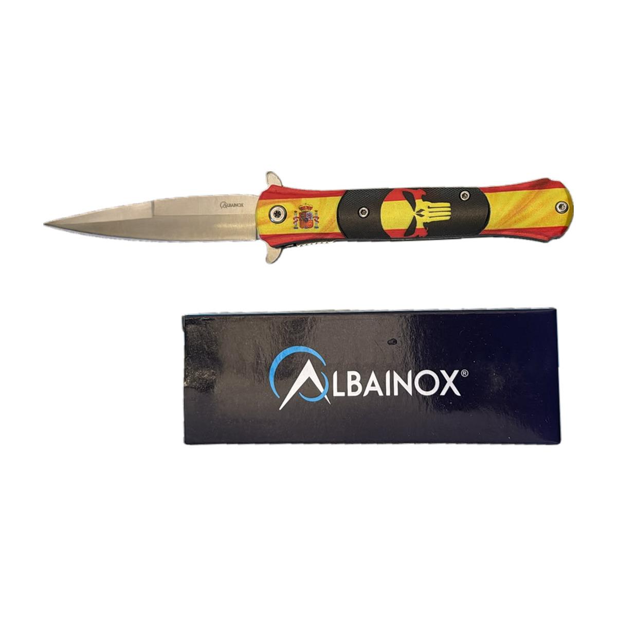 Albainox Flame Graphic Slim-Profile Knife