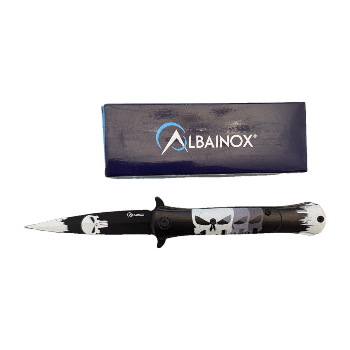 Albainox Gothic-Print Slim-Profile Knife