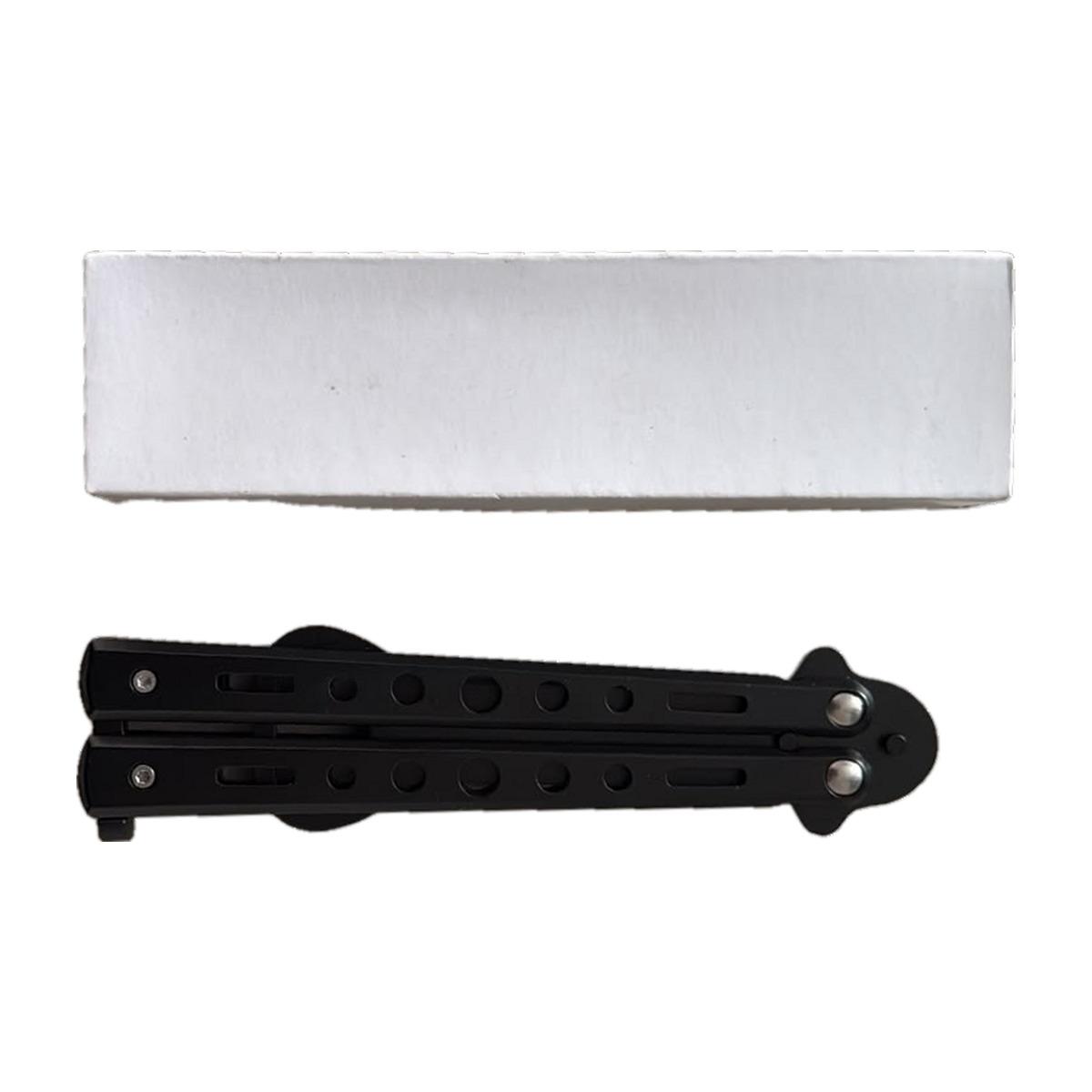 Black Hook-Blade Curved-Blade Folding Knife