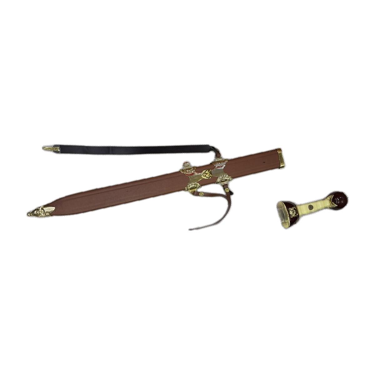 Carbon Golden-Handle Fixed-Blade Knife