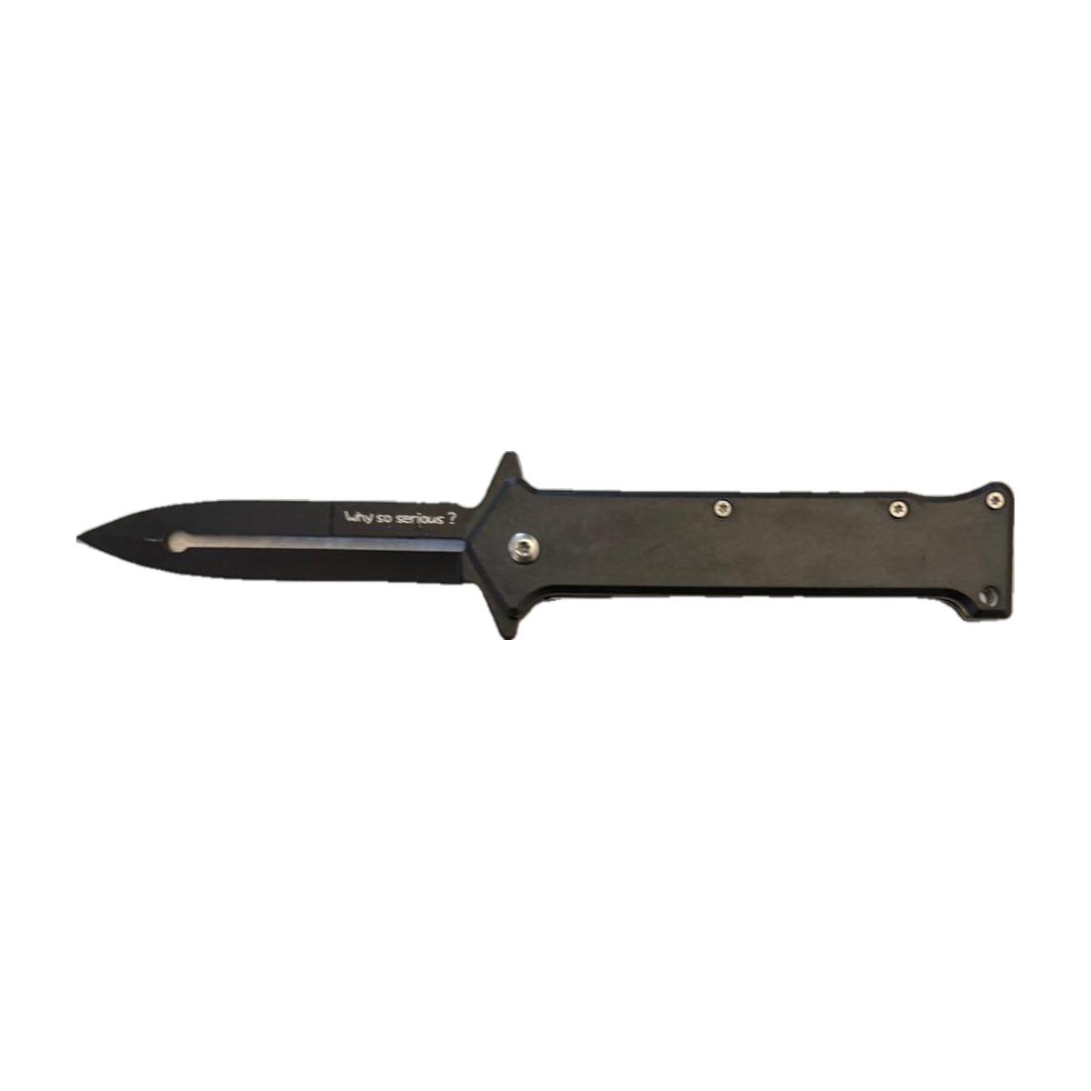 Plain Black Slim-Profile Knife