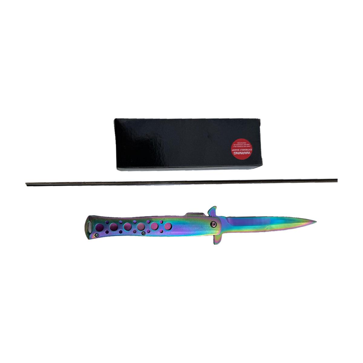 Rainbow Titanium-Finish Slim-Profile Knife