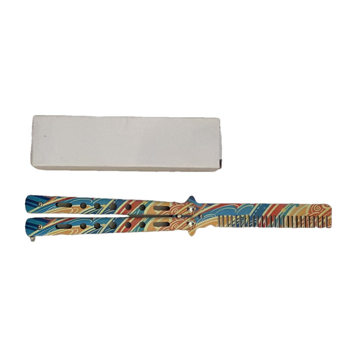 Rainbow Titanium Fixed-Blade Knife (Boxed)