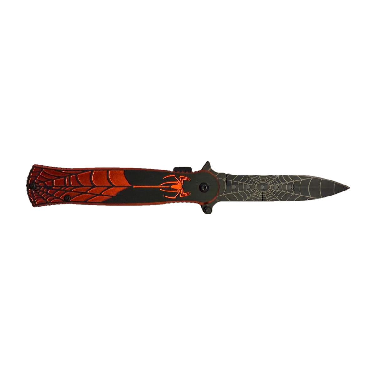 Red/Orange Graphic Slim-Profile Knife
