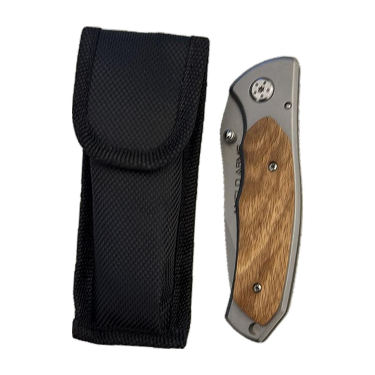 Steel-Handle EDC Folding Knife