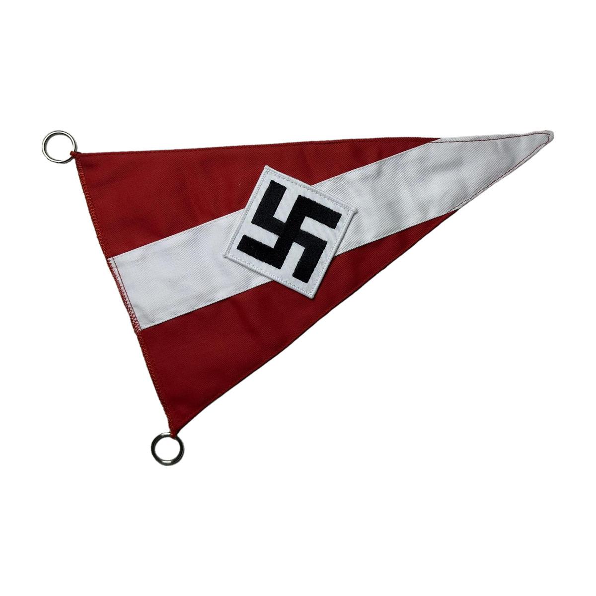 Red & White Triangle Pennant