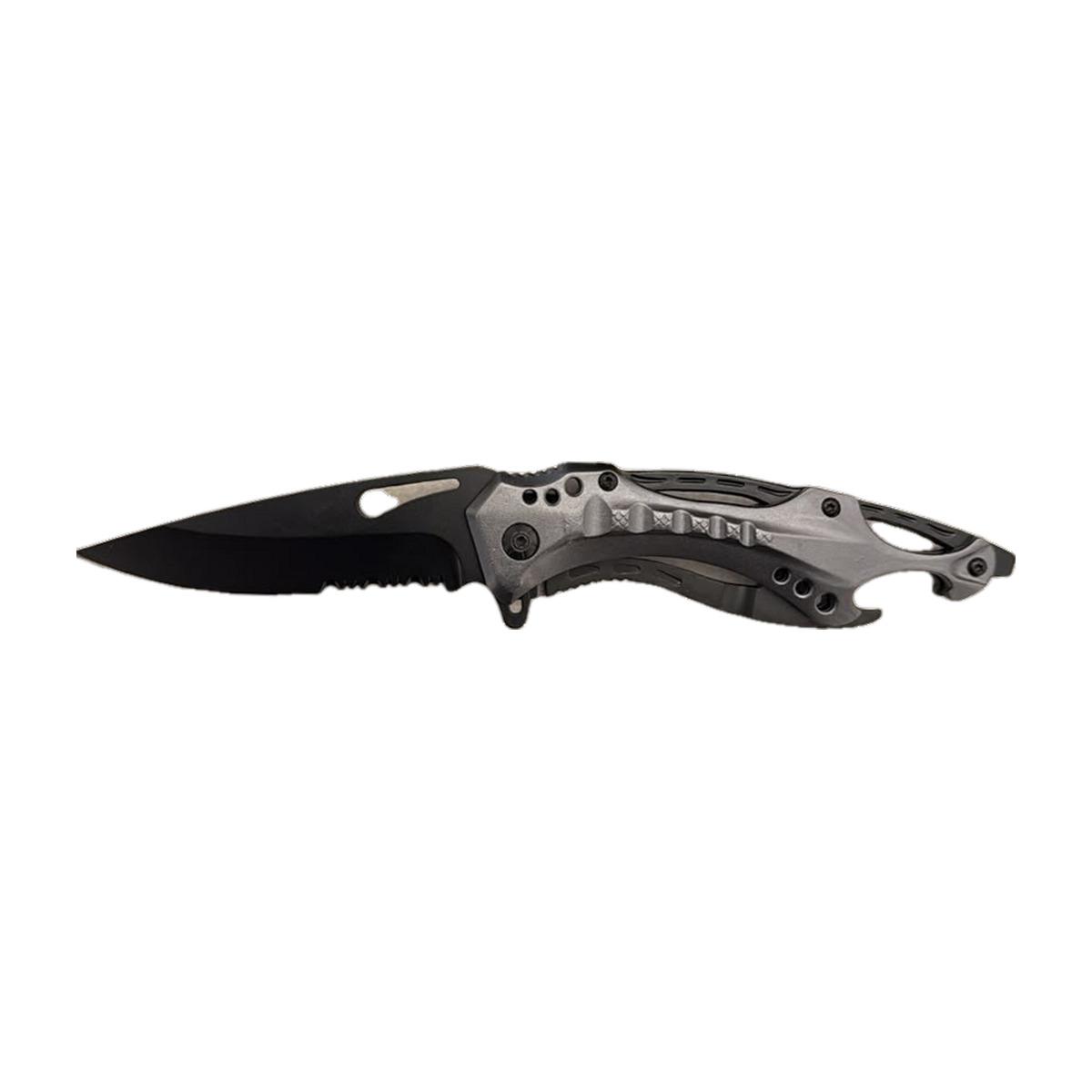 White Marble-Handle Everyday Folding Knife (Boxed)