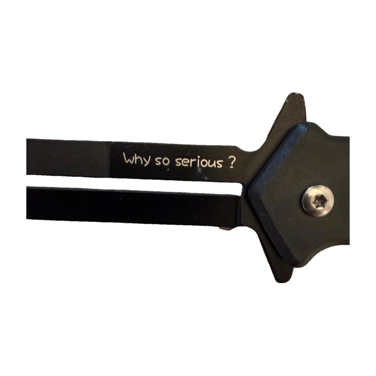 "Why So Serious?" Joker-Style Flip Knife